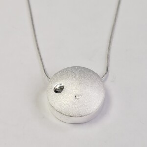 $120 Silver Cz 18" Necklace