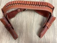 El Paso Saddlery "Vaquero" Double Western Gun Belt & Holster Rig, 5.5" Barrel, 24 Cartridge Loops - 2