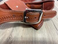 El Paso Saddlery "Vaquero" Double Western Gun Belt & Holster Rig, 5.5" Barrel, 24 Cartridge Loops - 4