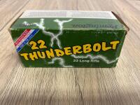 Remington .22 Thunderbolt Ammunition, Approx. 500 Rounds, 40Gr Round Nose, .22 LR, Rimfire, USA