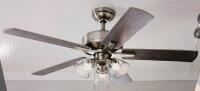 Better Homes & Gardens Bennett 52-Inch Ceiling Fan with Light Kit, Satin Nickel Finish - 2