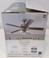 Better Homes & Gardens Bennett 52-Inch Ceiling Fan with Light Kit, Satin Nickel Finish - 4