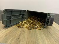 .38 Special Ammo Lot ~120 Rounds, Mixed FMJ/JHP/LRN, Brass & Nickel Cases, Plastic Ammo Can