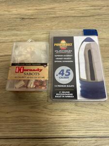 Hornady .45 Cal 200gr SST/ML Sabots (20ct) & PowerBelt Platinum .45 Cal 223gr AeroTip Bullets (15ct)
