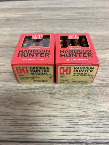 Hornady Handgun Hunter .44 Rem Mag 200gr MonoFlex, 40 Rounds, Lead-Free, #9083