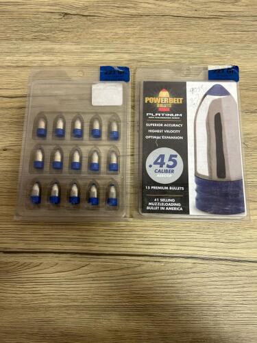 PowerBelt Platinum .45 Caliber 223 Grain AeroTip Muzzleloader Bullets, 15-Pack, UPC 043125125418