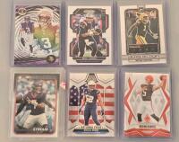 Large Football Card Lot, Mosaic, Optic, Prizm, Topps; Inserts, Rookies And Parallels&ndash; 80+ Sleeved Cards - 3