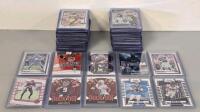 NFL Panini Football Card Lot- Absolute, Optic, Mosaic, Rookies, Parallels, Inserts, Stars Toploaded