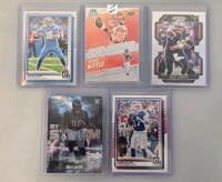 NFL Panini Football Card Lot- Absolute, Optic, Mosaic, Rookies, Parallels, Inserts, Stars Toploaded - 2