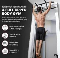 DMoose Doorway Pull-Up Bar, 250 lbs Capacity, Multi-Grip Positions, No-Drill Installation - 5