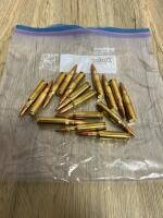 16 Rounds 308 Win Brass FMJ Boxer Primed Ammunition &ndash; Loose Bagged