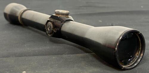 Ted Williams Sears 4X Rifle Scope, Fixed Power, Black Finish, USA Made (FL 10)