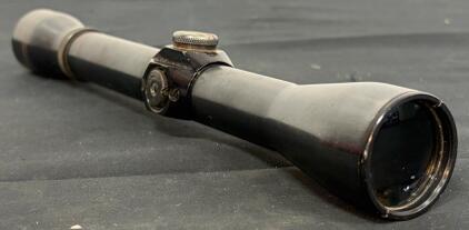 Ted Williams Sears 4X Rifle Scope, Fixed Power, Black Finish, USA Made (FL 10)