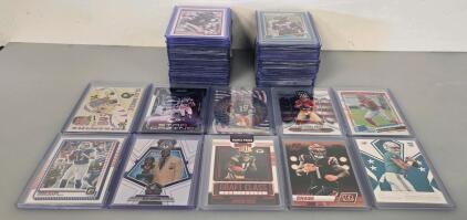 NFL Trading Card Lot - Stars & Rookies, Panini Mosaic, Optic, Sleeved