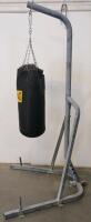 Everlast Heavy Bag Punching Bag with Steel Stand, 70 lb Bag, 80" Height, Freestanding System - 2