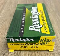 Remington Express Core-Lokt .308 Win 150gr PTD Soft Point, 20 Rounds, Boxed