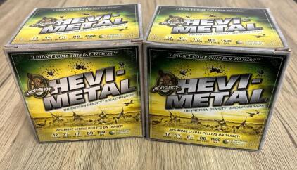 HEVI-Shot HEVI-Metal 12 Gauge 3.5" BB 1.5oz 1500 FPS Shotgun Shells, 25 Rounds per Box