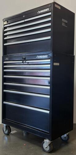 Husky 57-Inch 13-Drawer Rolling Tool Chest & Cabinet Combo