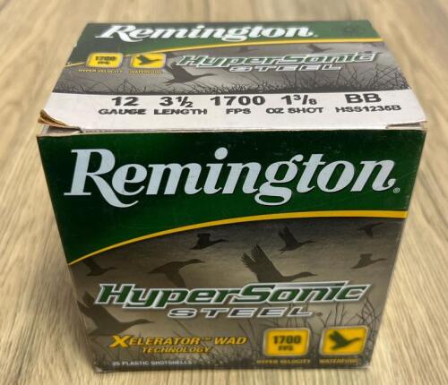 Remington HyperSonic Steel 12 Gauge 3.5" BB 1700 FPS 1-3/8oz, 25 Round Box, HSS1235B retail $50.99