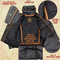 Milwaukee Leather SH-1011 Classic Brando Black Motorcycle Jacket 2XL, Cowhide, Zip-Out Liner - 5