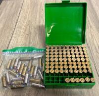 45 Colt Ammunition &ndash; 76 Rounds, Mixed Winchester/Remington, Lead & Jacketed Bullets, Reloaded