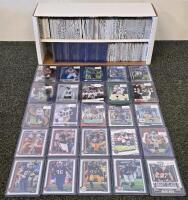 Large NFL Football Card Collection - Prizm, Select, Donruss, Parallels, 700+ Cards, Rookies, Inserts (Shelf 3)