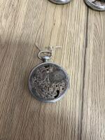 Antique Swiss Pocket Watch Movements Lot &ndash; Mechanical, 1855877 Serial, Engraved Case, Parts/Repair - 2