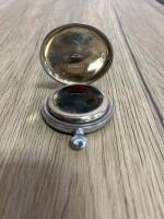 Antique Swiss Pocket Watch Movements Lot &ndash; Mechanical, 1855877 Serial, Engraved Case, Parts/Repair - 10
