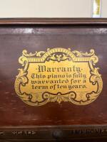 Hamilton Cabinet Grand Upright Piano, Ornate, 3 Pedals, c. 1900, Medaille D&rsquo;Argent Paris - 5