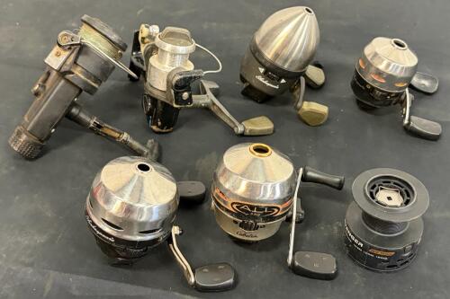 Assorted Shakespeare/Cabela&rsquo;s Spincast & Spinning Fishing Reels, Okuma AV 55a Spool (FL 4)