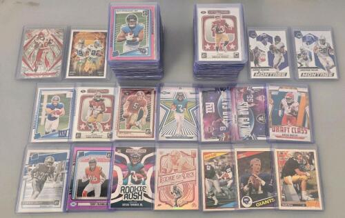 Large NFL Football Card Lot - Rookie, Inserts, Stars & HOFers, Panini Mosaic Rookies, Topps