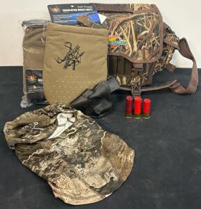 Complete Flambeau Hunting Accessories Kit &ndash; Safariland 27-01 Holster, Realtree Balaclava, Dead Ringer Mitts, 12-Gauge Shells (FL 7)