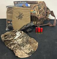 Complete Flambeau Hunting Accessories Kit &ndash; Safariland 27-01 Holster, Realtree Balaclava, Dead Ringer Mitts, 12-Gauge Shells (FL 7)