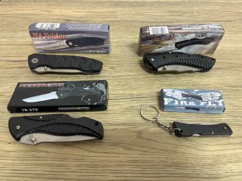 Frost Cutlery Folding Pocket Knives Assorted (Tac Force, Fire Fly, Reservists, H4 Folder)
