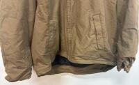 Carhartt Loose Fit Insulated Hooded Work Jacket Brown 2XL Tall Men's OJ2207-M Quilted Lined - 2