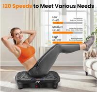 AXV FR-78 Vibration Plate, 120 Speeds, Bluetooth, Resistance Bands, Remote Control (FL 7) - 2