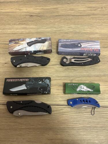 Frost Cutlery Folding Pocket Knives Assorted (Tac Force, Fire Fly, Reservists, H4 Folder)