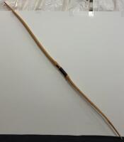 Traditional Longbow Archery Set &ndash; 50&ndash;55 lb Draw Weight, 15 Arrows (33" Length), Leather Quiver, Accessories (FL 10) - 2