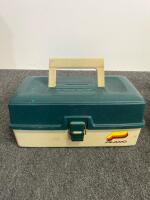 Plano 2-Tray And 3-Tray Tackle Boxes With Fishing Rod Holders And Assorted Lures/Accessories (2) - 3