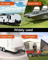 Heavy-Duty Manual Trailer Dolly, 3500 lb Tongue, 2"/2-5/16" Hitch, 4 Wheels, Adjustable Height (5000 FL shelf) - 6