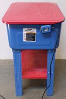 Central Machinery 20 Gallon Parts Washer With Pump, 5.25 GPM, Model 60769, Blue/Red - 2