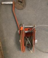 (2) Freestanding Steel Winch Post Set With Tripod Base & Manual Cable Winches, 8Ft, 1,500 lb Capacity - 3