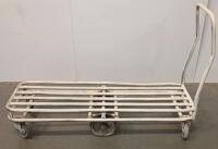 Industrial Platform Cart, 3,600 lb Capacity, Steel Slat Deck, 6-Wheel Design - 3