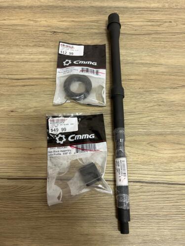 13.9" 5.56 NATO AR-15 Barrel with CMMG Gas Block and Hand Guard Slip Ring Kit (shelf 10)