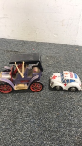 (2) Vintage Tin Toy Cars