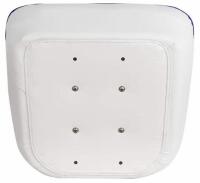 (2) MSC Pontoon Boat Bucket Seats, White/Blue - 6