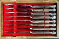 Dormer of Sheffield England 8-Piece Elegant Knife Set in Original Wooden Case (FL 4) - 2