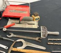 Mixed Hand Tools Lot: Felco 2 Pruners, Midland 77-898 CB, MVP SuperLine, Tripp Lite Reel, Diamond Blades (FL 5000) - 3