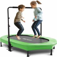 Ancheer 56" Oval Kids Trampoline with Adjustable Handlebar, 220 lbs Capacity (FL 8) - 2