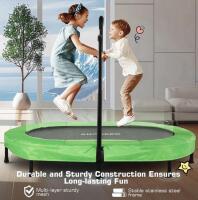 Ancheer 56" Oval Kids Trampoline with Adjustable Handlebar, 220 lbs Capacity (FL 8) - 3